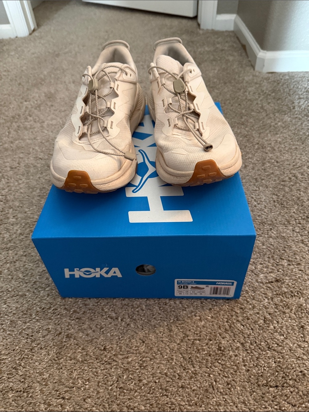 Hoka Women’s Bondi 8 Trail Sneakers with Gum Toe